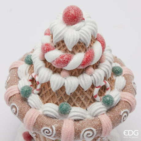 edg enzo de gasperi edg enzo de gasperi decoro torta marzapane natale h 20 cm d 14 cm multicolor ean 8059824561749