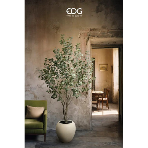 edg enzo de gasperi edg enzo de gasperi eucalipto con vaso h 244 cm pianta artificiale verde ean 8059824607287