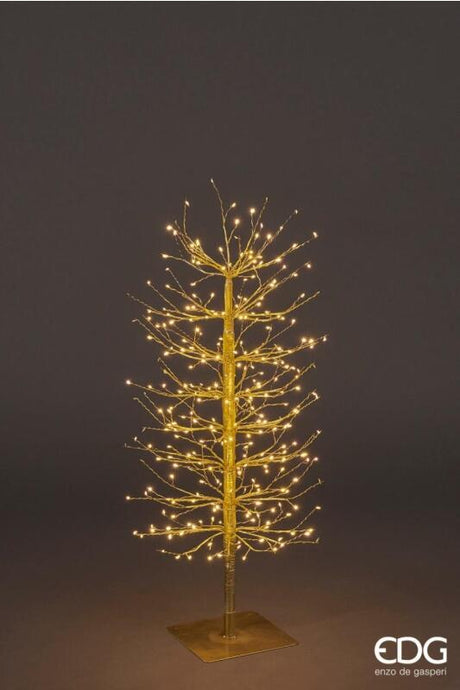 edg enzo de gasperi edg enzo de gasperi faggio con base 320 led di natale h 90 cm d 40 cm gold ean 8059824283160
