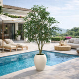 edg enzo de gasperi edg enzo de gasperi ficus beniamino vogue con vaso pianta artificiale h 240 cm verde ean 8059824607324