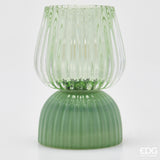 edg enzo de gasperi edg enzo de gasperi lampada da tavolo biforma a righe led h 13 cm d 9 cm ip20 verde ean 8059824630391