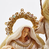 edg enzo de gasperi edg enzo de gasperi natavita natalizia tessuto con base h 30 cm green pink ean 8059824280725