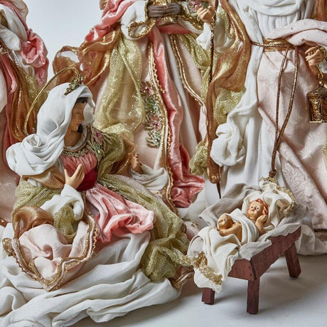 edg enzo de gasperi edg enzo de gasperi nativita tessuto natale con magi h 46 cm 6 pz multicolor ean 8059824989642