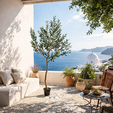 edg enzo de gasperi edg enzo de gasperi olivo con vaso h 200 cm pianta artificiale anti uv verde ean 8059824607607