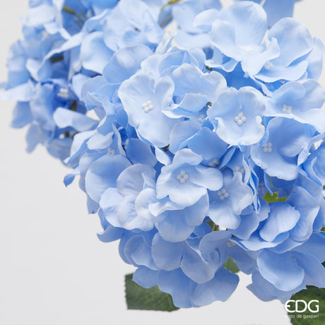 edg enzo de gasperi edg enzo de gasperi ortensia bouquet x6 con foglie h 50 cm pianta artificiale colore celeste ean 8059824606716