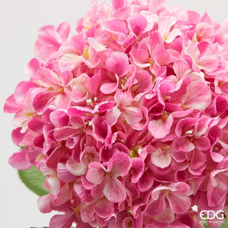 edg enzo de gasperi edg enzo de gasperi ortensia ramo con foglie ass h 65 cm pianta artificiale colore rosa 1 pz ean 8059824501134
