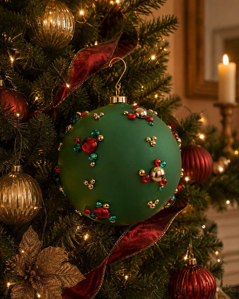 edg enzo de gasperi edg enzo de gasperi palla di natale con bolle 15 cm verde addobbo per albero di natale ean 8059824677105