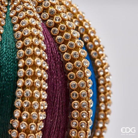 edg enzo de gasperi edg enzo de gasperi palla di natale silk zirc meridiana h 32 cm d 10 cm multicolor ean 8059824281449