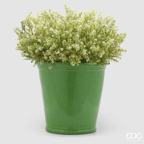 edg enzo de gasperi edg enzo de gasperi pianta artificiale erba palustre cespuglio h 55 cm white pianta decorativa realistica design moderno ean 8059824668516