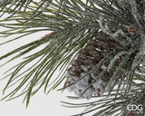 edg enzo de gasperi edg enzo de gasperi pino con pigne corona di natale innevato d 60 cm white green ean 8059824516466