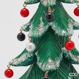 edg enzo de gasperi edg enzo de gasperi pino poly di natale con perle h 36 cm d 19 cm green ean 8059824561060