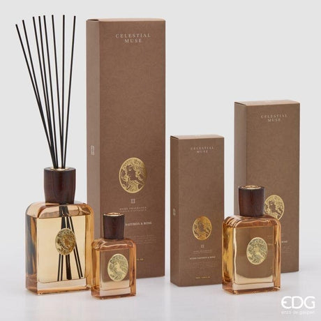 edg enzo de gasperi edg enzo de gasperi profumatore ambiente bottiglia diva 120 ml zafferano rosa patchouli diffusore fragranza design elegante ean 8059824655851