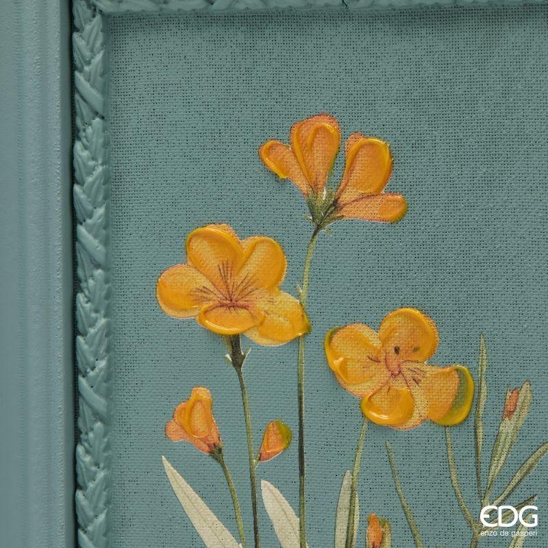 edg enzo de gasperi edg enzo de gasperi quadro rettangolare con fiori verde 36 x 26 cm decorazione parete design moderno casa ean 8059824620965