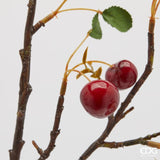 edg enzo de gasperi edg enzo de gasperi ramo di ciliegie artificiale h 95 cm con frutti e foglie rosso
