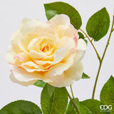 edg enzo de gasperi edg enzo de gasperi rosa gloria ramo con foglie e bocciolo h 60 cm pianta artificiale giallo ean 8059824491930