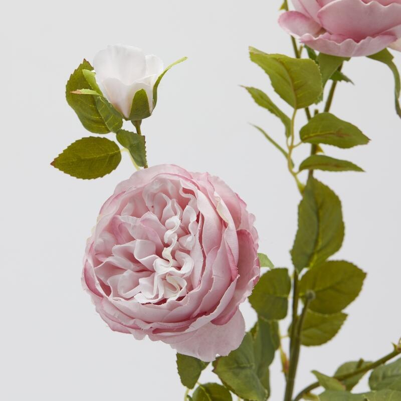 edg enzo de gasperi edg enzo de gasperi rosa sonia ramo x3 con foglie e bocciolo h 65 cm pianta artificiale rosa ean 8059824475251