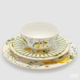 edg enzo de gasperi edg enzo de gasperi „Limoni“ – tiefe Teller, Obstteller, Schalen, 24-teilig, weiß-gelb, EAN 8059824654625