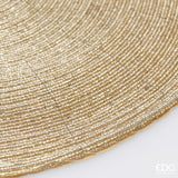 edg enzo de gasperi edg enzo de gasperi sottopiatto con perline rotondo natale d 36 cm gold ean 8059824596284