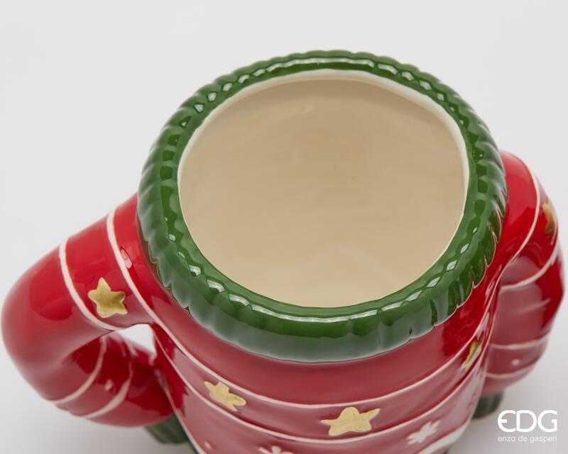 edg enzo de gasperi edg enzo de gasperi tazza maglione di natale ass h 12 cm d 155 cm green red 1 pz ean 8059824539779