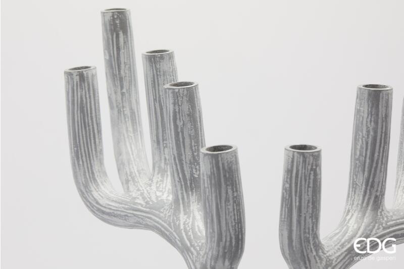 edg enzo de gasperi edg enzo de gasperi vaso cervo natalizio grandicorna h 65 cm l 40 cm l 31 cm poliresina grigio ean 8059824531353