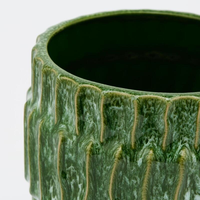 edg enzo de gasperi edg enzo de gasperi vaso chakra h 23 cm d 20 cm ceramica waterproof verde ean 8059824245007