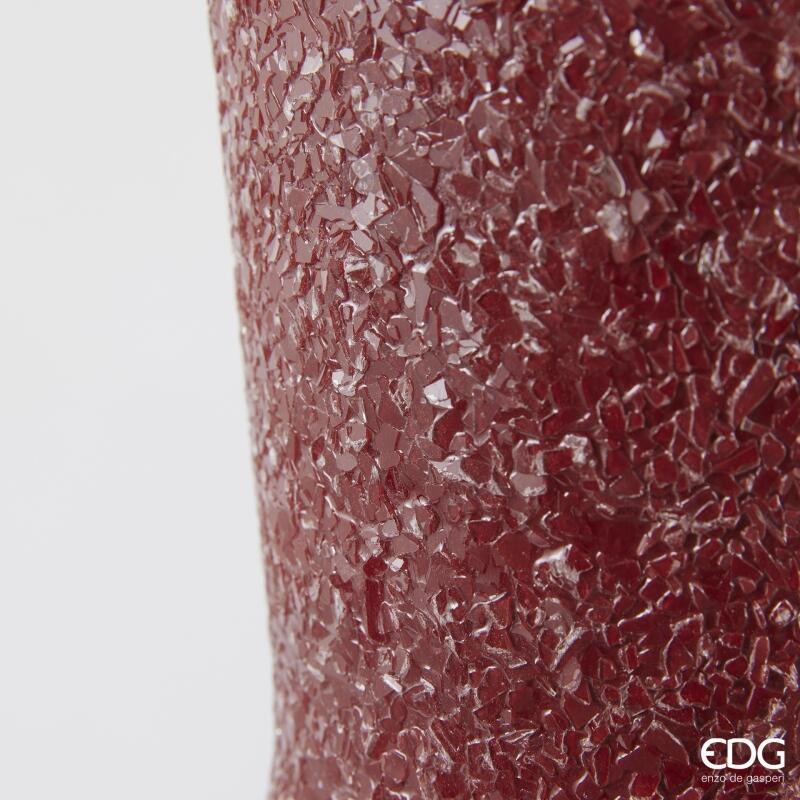 edg enzo de gasperi edg enzo de gasperi vaso crackle geometrir h 66 cm d 26 cm metallo dark pink ean 8059824541871