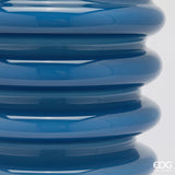 edg enzo de gasperi edg enzo de gasperi vaso dischi svasato vetro h 30 cm d 175 cm blu ean 8059824609397