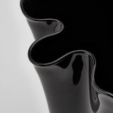 edg enzo de gasperi edg enzo de gasperi vaso drappo nida h 40 cm d 30 cm vetro nero ean 8031295822253