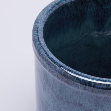 edg enzo de gasperi edg enzo de gasperi vaso glaze cilindro h 18 cm d 18 cm ceramica waterproof colore turquoise ean 8059824374912