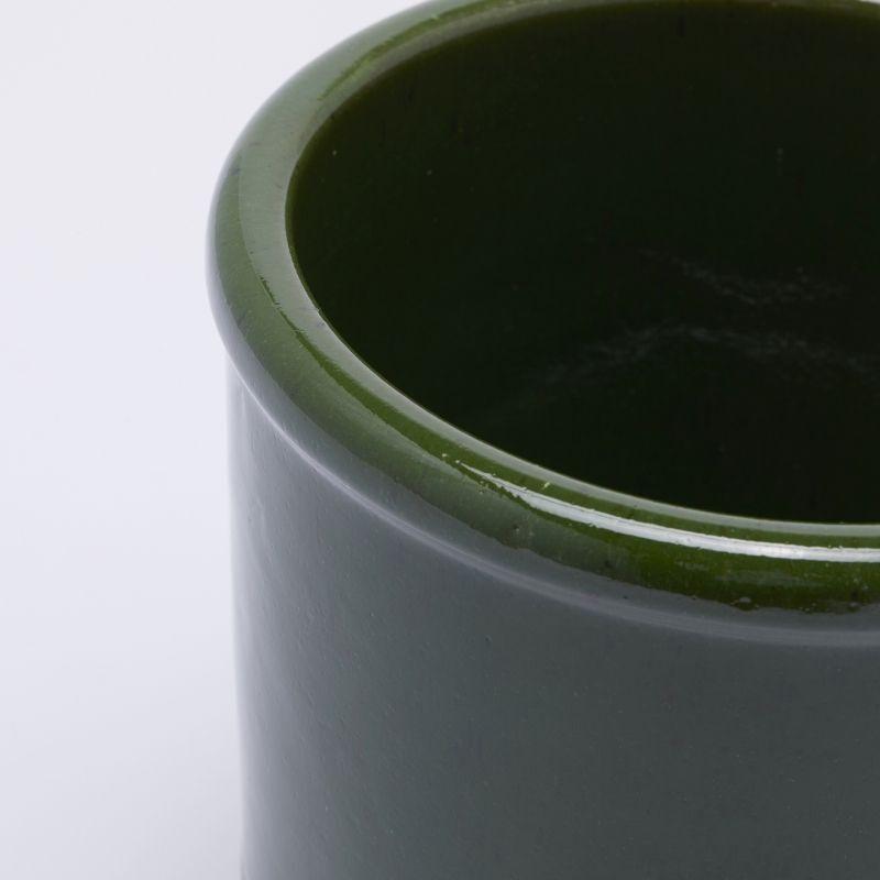 edg enzo de gasperi edg enzo de gasperi vaso glaze cilindro h 18 cm d 18 cm ceramica waterproof colore verde ean 8059824374790