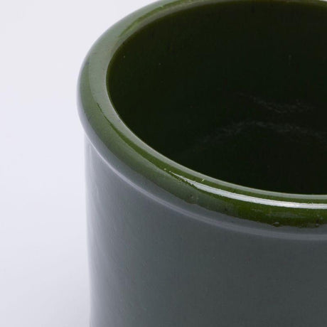 edg enzo de gasperi edg enzo de gasperi vaso glaze cilindro h 18 cm d 18 cm ceramica waterproof colore verde ean 8059824374790