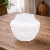 edg enzo de gasperi edg enzo de gasperi vaso honeycomb nido dape h 17 cm d 20 cm vetro waterproof bianco ean 8059824609755