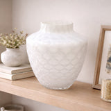 edg enzo de gasperi edg enzo de gasperi vaso honeycomb nido dape h 30 cm d 245 cm vetro waterproof bianco ean 8059824609625