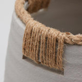 edg enzo de gasperi edg enzo de gasperi vaso in terracotta con corde h 24 cm d 19 cm grigio vaso decorativo naturale design moderno ean 8059824127587