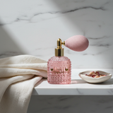 Profuma casa ed eventi con stile: diffusore spray Etiemme in vetro sfaccettato 12 cm, 3 colori pastello. Bomboniera luxury pronta al dono.