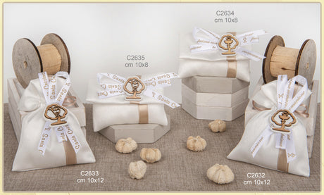 etm etm busta portaconfetti nastro comunione 10 x 8 cm beige 12 pz ean 8057500589209