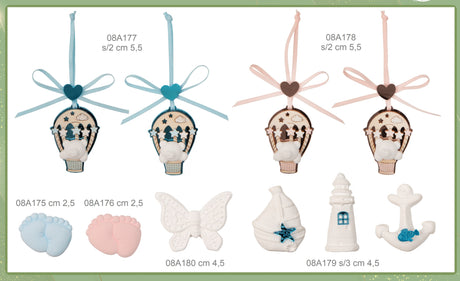 etm etm gesso mare 45 cm ass bomboniera bianco celeste 12 pz ean 8059793663390