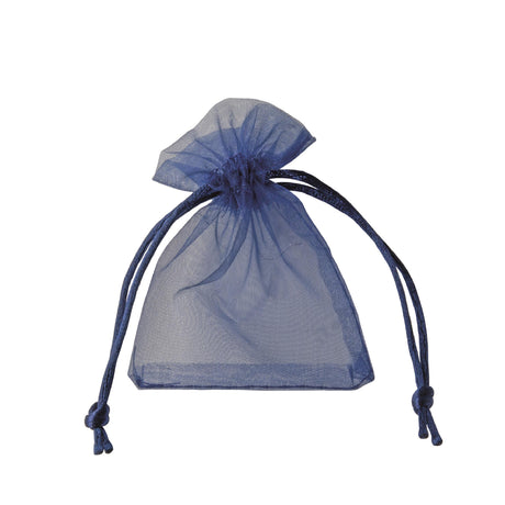 etm etm sacchetto bag organza con tirante bomboniera portaconfetti 8 x 10 cm blu 10 pz ean 8057500588851
