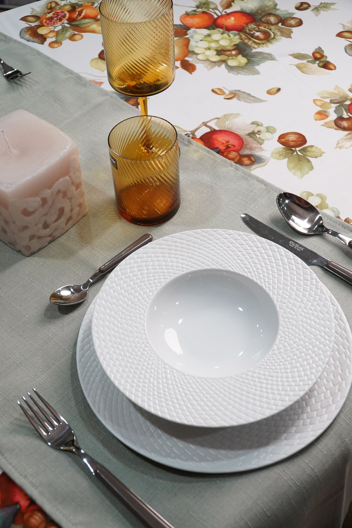 fade fade avena piatto fondo d 22 cm ceramica bianco ean 8016175589198