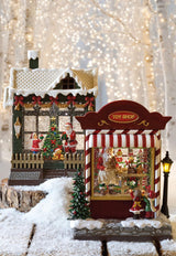 fade fade snowglobe toyshop natalizio 17 x 13 x 23 cm con luci e musica resina multicolor ean 8016175589426