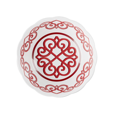 guzzini guzzini contenitore natalizio harmonia melamina d 30 cm table decor bianco rosso ean 8008392412632