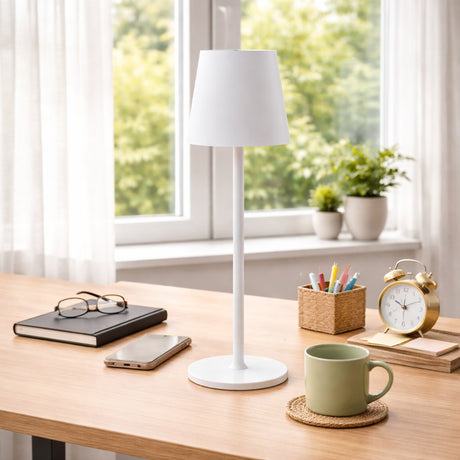 larcolaio larcolaio lampada led touch ricaricabile h 38 cm 10 x 10 cm ip54 round pro bianco ean 8051526263426