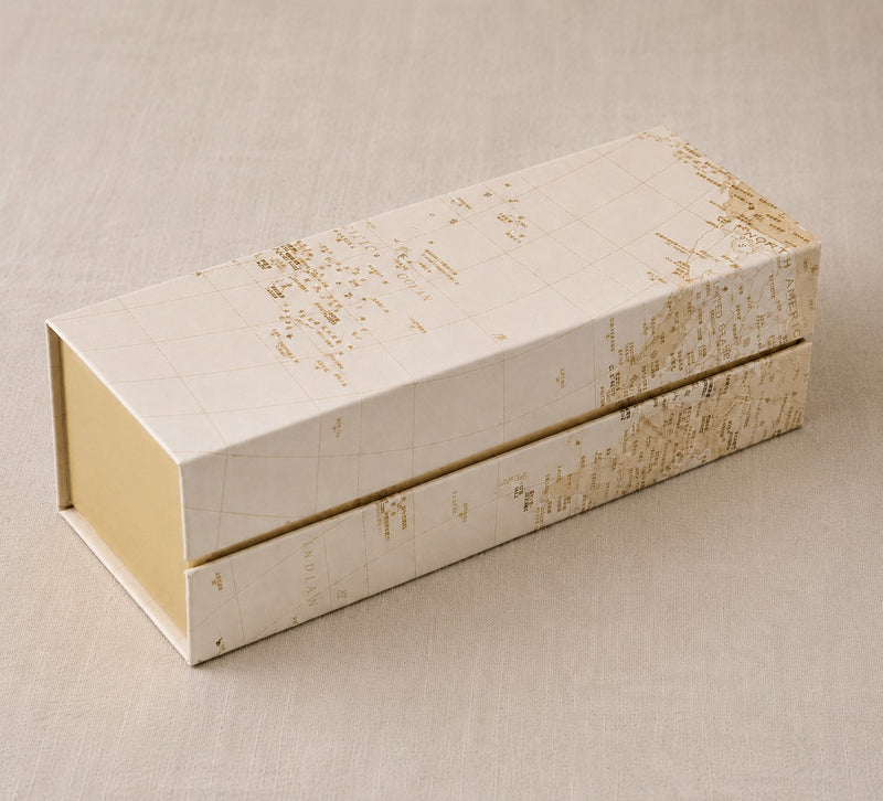 larcolaio larcolaio scatola degustazione mappamondo 165 x 6 x 55 cm bianco oro 1 pz ean 8054751443755