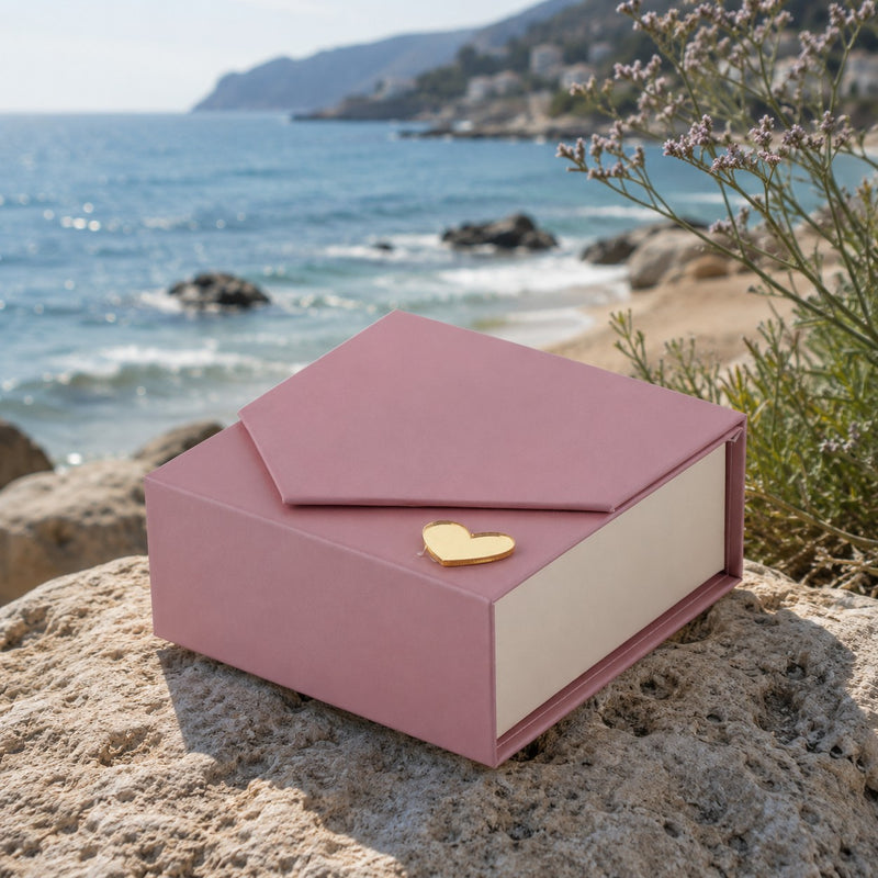 larcolaio larcolaio scatola liscia portaconfetti 9 x 9 x 4 cm bomboniera malva 1 pz ean 8059558632395