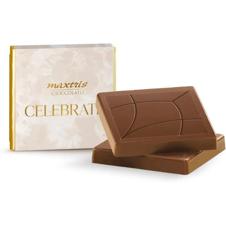 maxtris maxtris celebrate napolitains mini tavolette cioccolato al latte celebrate oro matrimonio 1 kg ean 8022470872002
