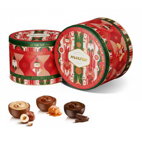 maxtris maxtris christmas boule assortite natale in latta 300 gr ean 8022470877045