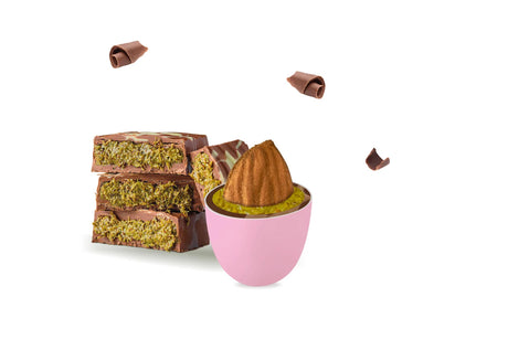 maxtris maxtris confetti ciocomandorla dubai rosa mandorla tostata e cioccolato al pistacchio 500 gr ean 8022470876857