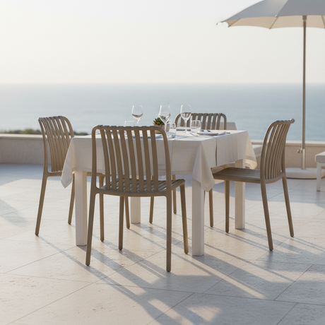 moia greenwood moia greenwood sedia como in polipropilene tortora a listelli sedia outdoor design moderno ean 8013054838613