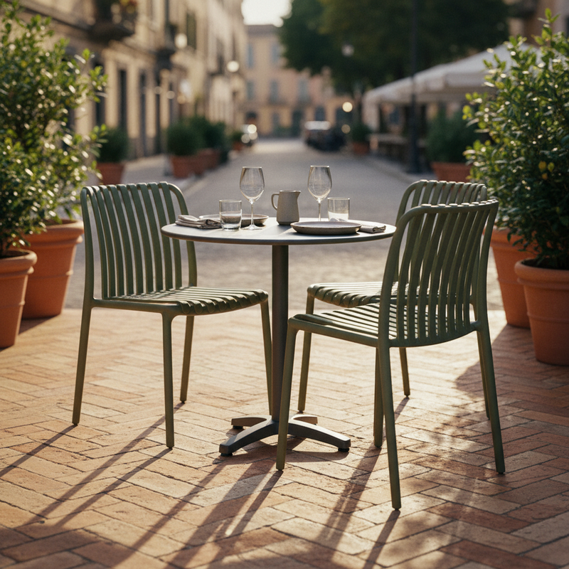 moia greenwood moia greenwood sedia como in polipropilene verde a listelli sedia outdoor design moderno ean 8013054838606