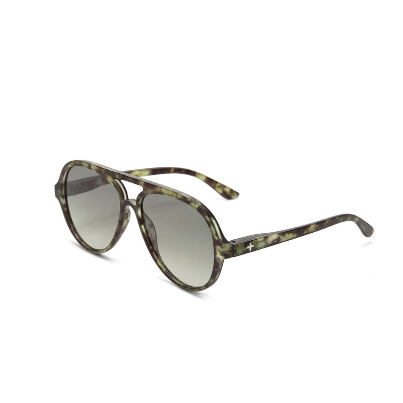 okkia okkia occhiale da sole premontato a forma di goccia mod alessio kale havana ean 8055773193697